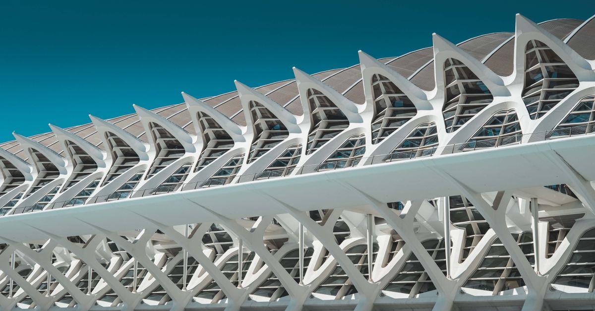 Captivating view of Valencia's City of Arts and Sciences, featuring the modern architectural design of the Science Museum.
